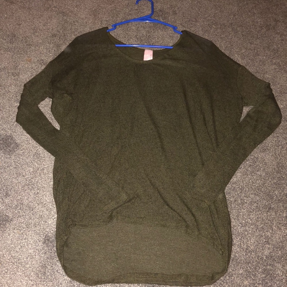 Army green sweater